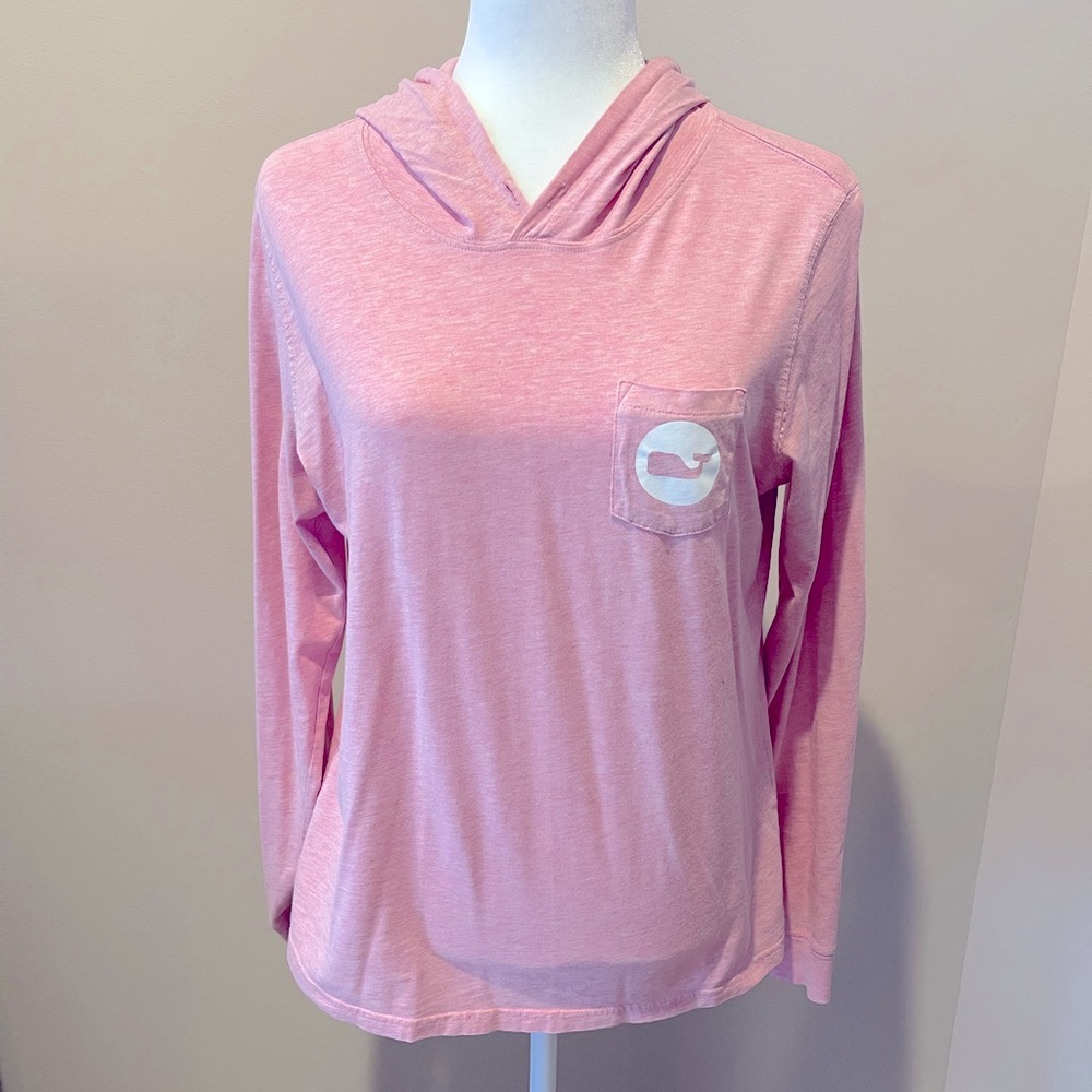 Vineyard Vines , Long Sleeve Cotton Pullover , women’s size M, Pink